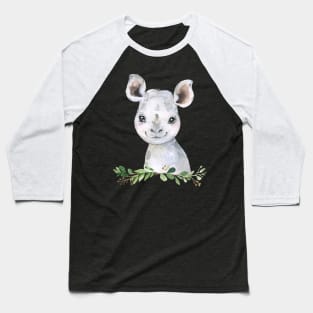 Baby Rhino Baseball T-Shirt